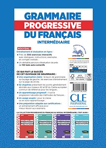 Grammaire Progressive Du Français. Niveau Intermédiaire - 4ª Édition (+ CD): Livre intermediaire