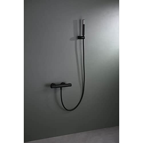 Grifo de bañera y ducha negro termostático Line Imex BTD038-5NG