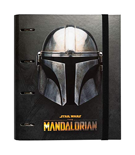 Grupo Erik CAT0072 - Carpeta 4 anillas troquelada premium The Mandalorian, A4 (26x32 cm)