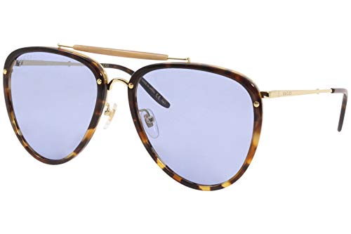 Gucci gafas de sol GG0672S 004 gafas de Hombre color Havana azul tamaño de la lente de 58 mm