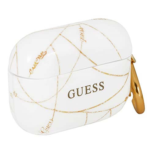 Guess GUACAPTPUCHWH Gold Chain Collection - Funda para AirPods Pro, Color Blanco