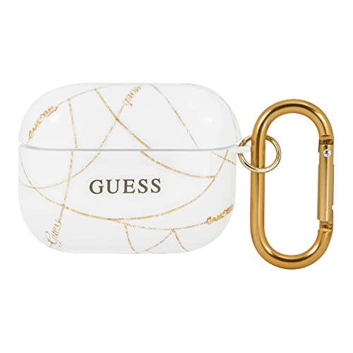 Guess GUACAPTPUCHWH Gold Chain Collection - Funda para AirPods Pro, Color Blanco