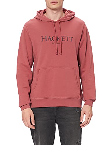 Hackett London Hackett LDN Hoody Sudadera, 368rosa, L para Hombre