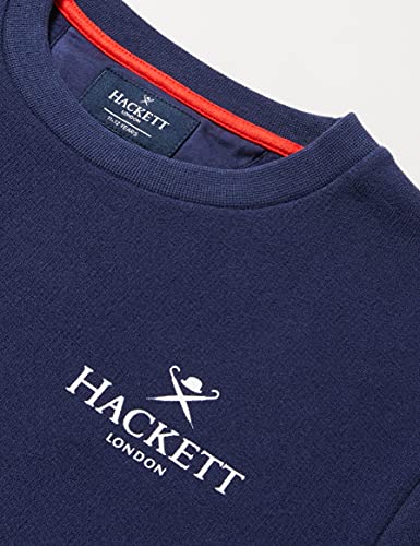 Hackett London Tape Track Crew Y-Cinta Adhesiva Jersey, Azul Marino, 9 años para Niños