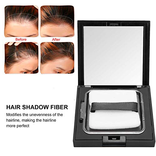 Hairline Powder Quick Cover Grey Hair Root Concealer Root Touch Up Corrector de pérdida de cabello para rayita no suave, cabello escaso, que cubre las canas, fácil de llevar(Marrón claro)