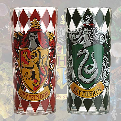 Harry Potter - Set de 4 grands verres House Crests