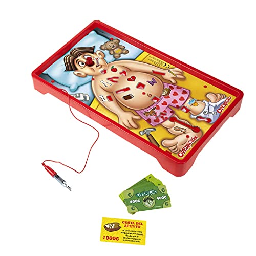 Hasbro Gaming Juego clásico de Operación, juego de mesa electrónico con tarjetas, para jugar dentro de casa, para niños a partir de 6 años