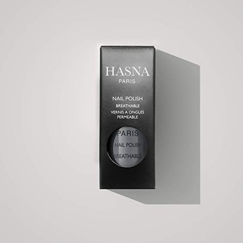 HASNA PARIS - Esmalte de uñas Halal - GRIS - Amigable con el medio ambiente - Brillo y permeable - Fácil de aplicar - 6ml