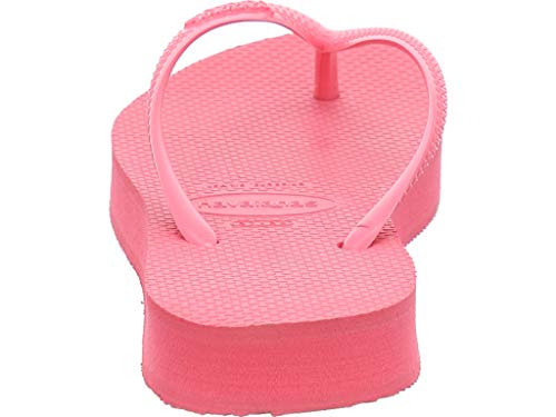 Havaianas Slim Flatform, Chanclas, para Mujer, Porcelana Rosa, 37/38 EU