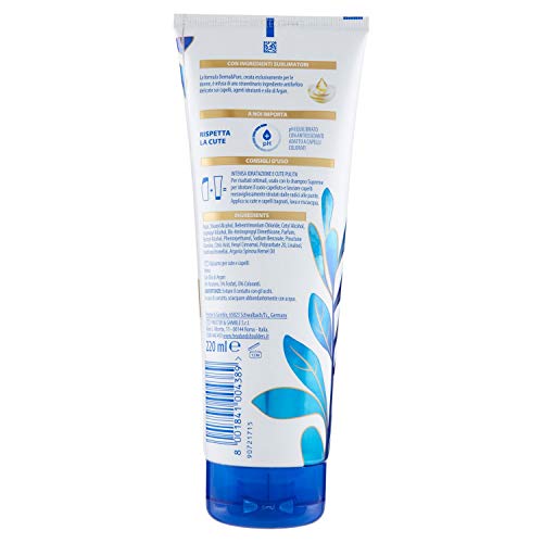 Head & Shoulders Acondicionador hidratante anticaspa Suprême, con aceites de argán y coco, para cuero cabelludo y cabello, 220 ml