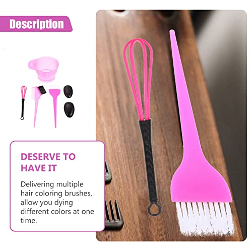 HEALLILY Kit de Mezcla de Teñido para El Cabello Tazón de Mezcla de Tinte de Pelo con Cepillo de Peine Kit para Colorear de Peluquería para El Hogar para La Tienda de Cabello Herramientas