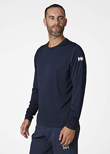 Helly Hansen HH Tech Crew Camiseta Técnica, Hombre, Navy, L