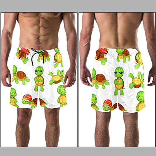 henghenghaha Pantalones cortos de playa impermeables de secado rápido para hombre con forro de malla, para correr carey rápido