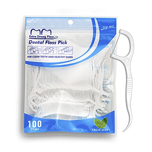 Hilo dental para limpieza interdental – sabor menta, 100 unidades