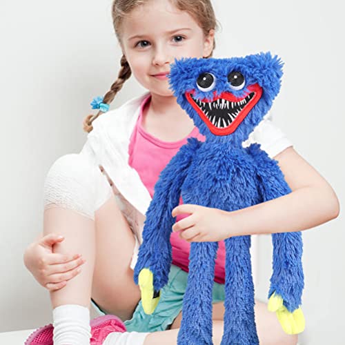 Hiraith Huggy Wuggy, 40cm Poppy Playtime Huggy Wuggy Peluche Juguete Plush Toy para Niños Navidad (Azul+Rosado)