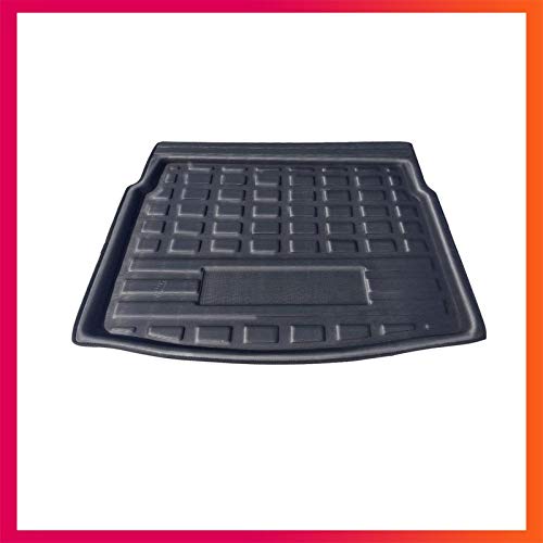 Hoja de Revestimiento de la Bandeja Trasera Maletero del Coche de Carga Mat Piso Moqueta Barro Protector del cojín/for VW Tiguan 2016-2018 (Color Name : Black)