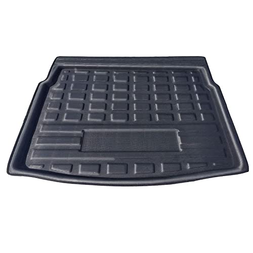 Hoja de Revestimiento de la Bandeja Trasera Maletero del Coche de Carga Mat Piso Moqueta Barro Protector del cojín/for VW Tiguan 2016-2018 (Color Name : Black)