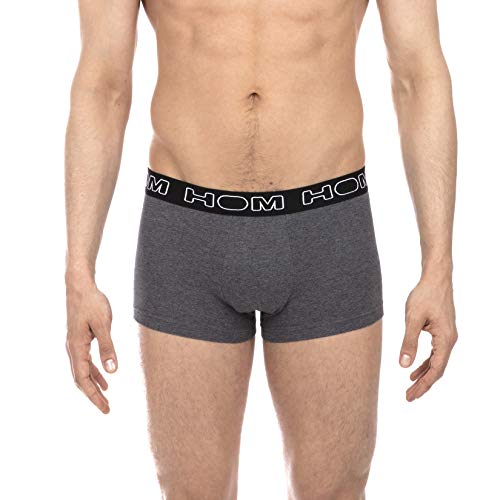 HOM - Para Hombres - Bóxer Briefs Pack de 3 'Boxerlines' - Black/Navy/Grey Mel - Tamaño 2XL