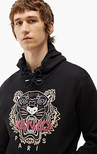 Hoodie Kenzo Tiger - Sudadera con capucha para hombre, color negro