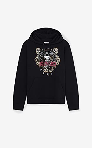 Hoodie Kenzo Tiger - Sudadera con capucha para hombre, color negro