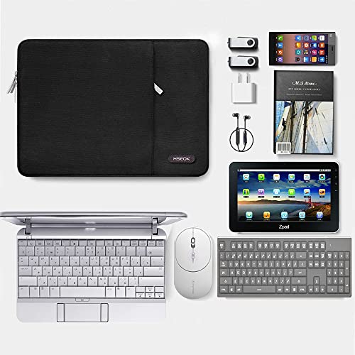 HSEOK 15 Pulgadas Funda para MacBook Pro con Touch Bar A1990 / A1707 (2016-2018) / Impermeable Ordenador Portátil Caso/Estilo Elegante Bolsa Protectora para más 14-15 Pulgadas Laptops, Negro