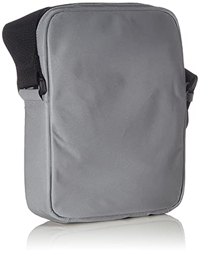 HUGO Onisi Record SP_NS - Bolsa cruzada con cremallera para hombre, color plateado