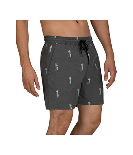 Hurley M Pineapple Volley 17' Bermudas, Hombre, Black, S