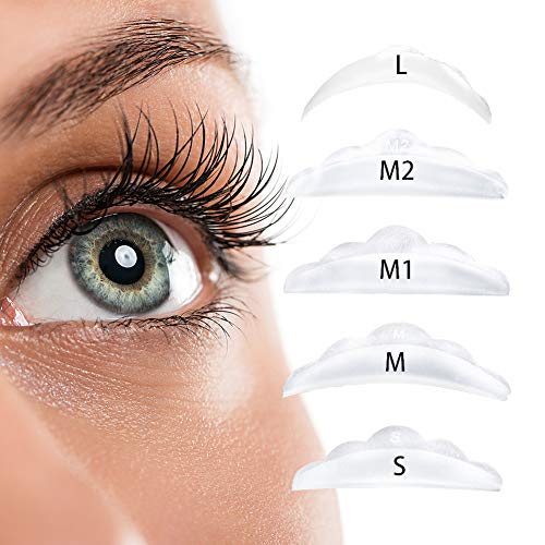 ICONSIGN lifting pestañas almohadillas Lash Lift Curlers Silicone Eye Shield (S M M1 M2 L 10PCS en una caja)