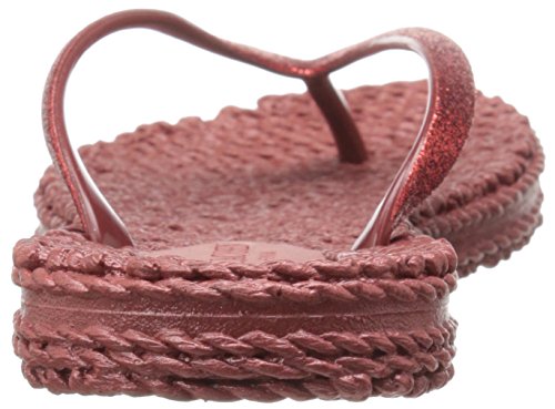 ILSE JACOBSEN Cheerful01 - Chanclas de caucho para mujer, color 23-wine, talla 41