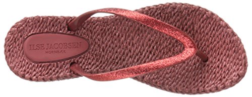 ILSE JACOBSEN Cheerful01 - Chanclas de caucho para mujer, color 23-wine, talla 41