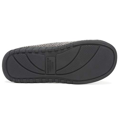 incarpo Zapatillas Casa Hombre Antideslizante de Interior y Exterior Pantuflas Vellón de Coral Cálido y Confortable Zapatillas,Negro,42/43 EU