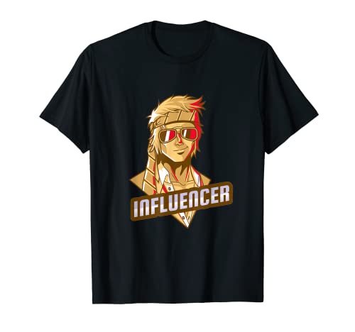 Influencer masculino - Hombres Mujeres Presente, Blogger, Streamer Camiseta