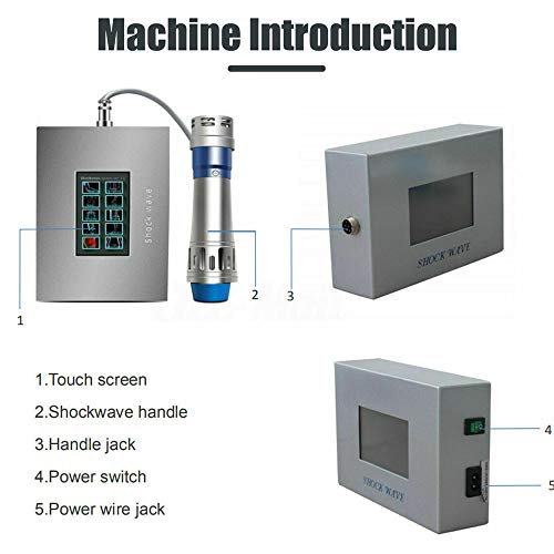 InLoveArts Máquina de Terapia de Ondas de Choque, Instrumento de fisioterapia de ondas de choque, para terapia de dolor/masaje de alivio/remodelación corporal y tratamiento para la disfunción eréctil