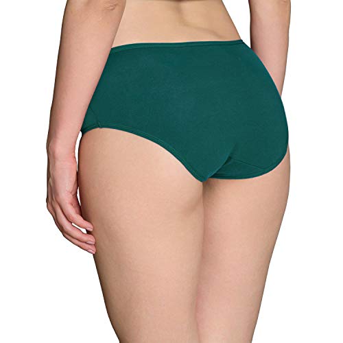 INNERSY Bragas Mujer Algodón Culotte de Sexy y Cómoda Ropa Interior Pack de 6 (L-EU 42, Oscuro)