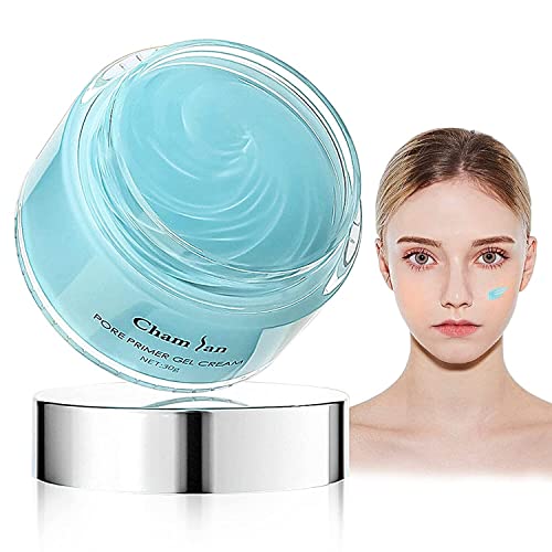 Invisible Pores Face Primer, Crema de Maquillaje, Crema Tensor de Poros, Matte Pore Invisible Face Primer, Maquillaje de base mate, poros invisibles, hidratante y calmante (Azul)