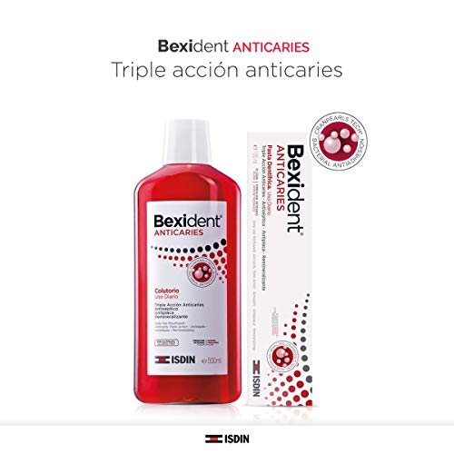 Isdin Bexident Anticaries Pasta Dentrífica, Uso Diario, Triple acción anticaries, Para toda la familia 2 x 125 ml