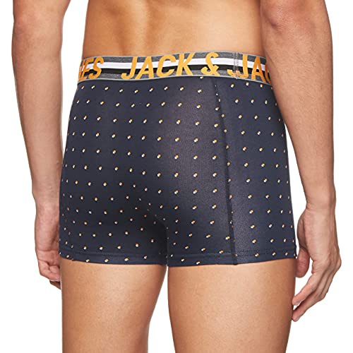 JACK & JONES JACHENRIK Trunks 3 Pack Noos Bóxer, Multicolor (Black Detail: Navy Blazer), Medium para Hombre