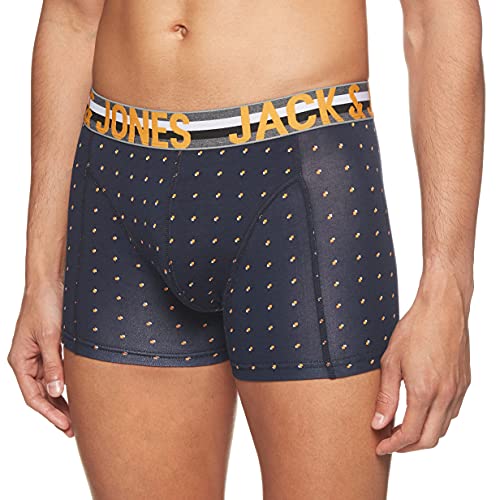 JACK & JONES JACHENRIK Trunks 3 Pack Noos Bóxer, Multicolor (Black Detail: Navy Blazer), Medium para Hombre