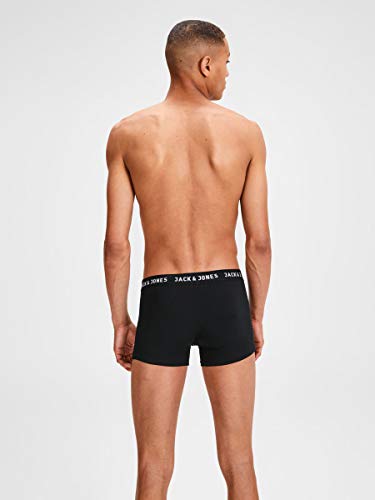 JACK & JONES Jachuey Trunks 5 Pack Noos Calzoncillos Boxer Hombre, Negro (Black Detail), M (Pack de 5)