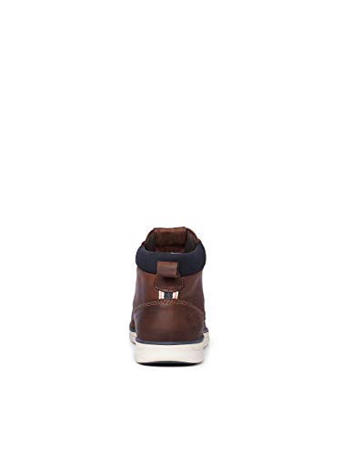 JACK & JONES JFWTUBAR Leather STS, Chukka Boots Hombre, Marrón(Brandy Brown Brandy Brown), 41 EU