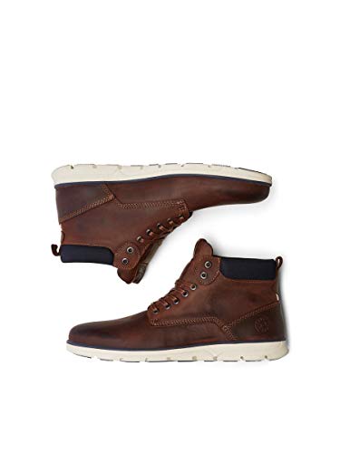 JACK & JONES JFWTUBAR Leather STS, Chukka Boots Hombre, Marrón(Brandy Brown Brandy Brown), 41 EU