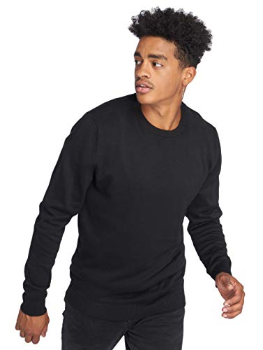 Jack & Jones Jjebasic Knit Crew Neck Noos Suéter, Negro (Black), L para Hombre