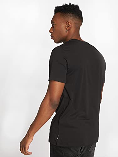 Jack & Jones Jjepocket tee SS O-Neck Noos Camiseta, Negro (Black Detail: Slim Fit), Large para Hombre