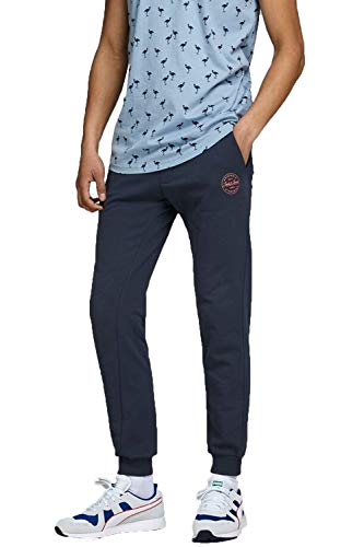 Jack & Jones Jjigordon Jjshark Sweat Pants Viy Noos Pantalones de Deporte, Azul (Navy Blazer Navy Blazer), W (Tamaño del Fabricante: L) para Hombre