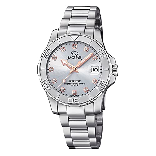 JAGUAR Reloj Modelo J870/2 de la colección Woman, Caja de 34 mm Gris con Correa de Acero para señora