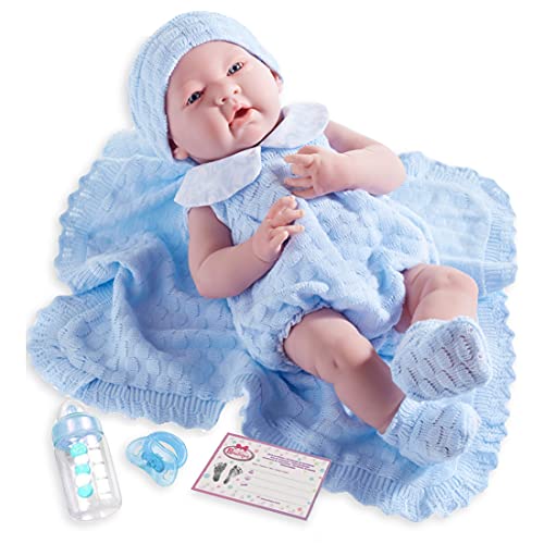 JC TOYS-La Newborn Muñeco bebé, Color Azul (18054)