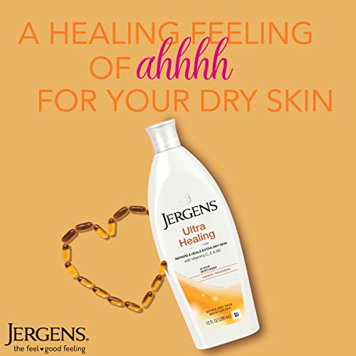 Jergens Ultra Healing Hidratante para pieles extra secas, 10 onzas