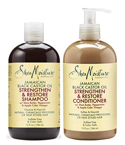 Juego de champú y acondicionador de aceite de ricino jamaicano de Shea Moisture