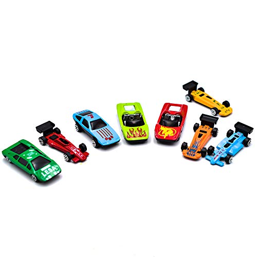 KandyToys Coches de Juguete de Metal Fundido para niños, 36 Piezas de Coches de Carreras, Paquete de Coches de Juguete Convertibles