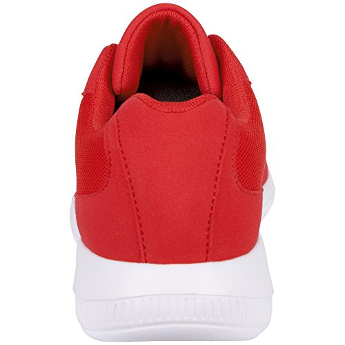 Kappa Apollo, Zapatillas Unisex Adulto, Rojo (Red/White), 42 EU